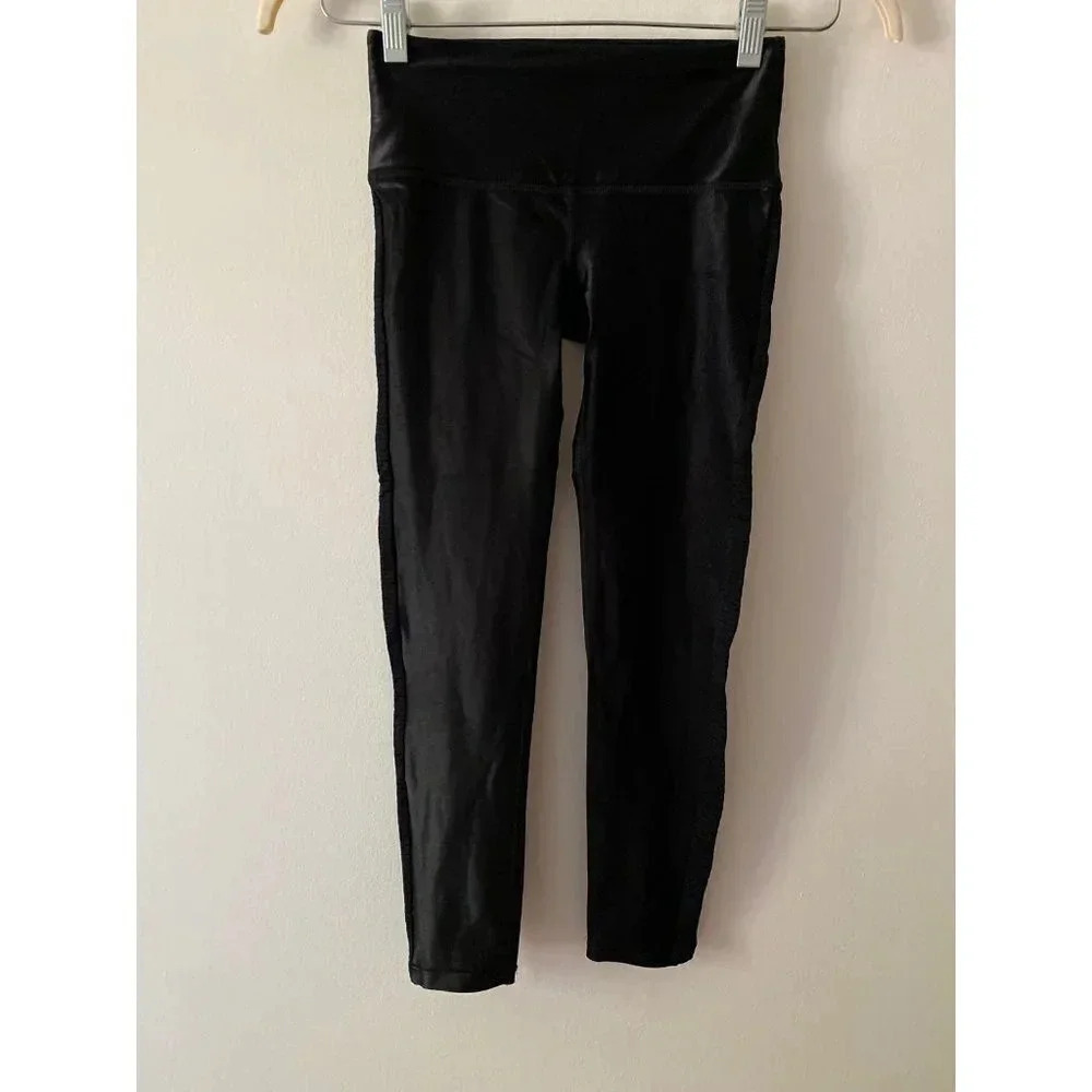 Noli Yoga Leggings Women’s XS Black Gloss - Picture 1 of 7